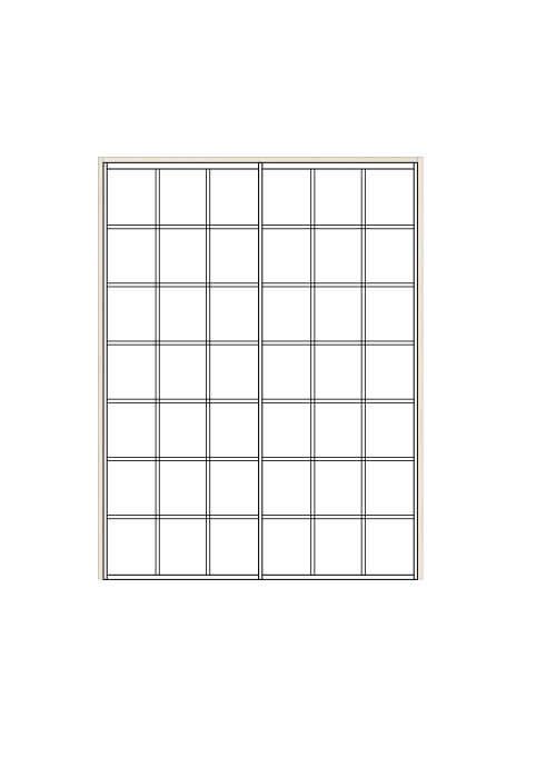 障子 引違い2枚 S-07 吉村（扉のみ）ハリマ産業株式会社