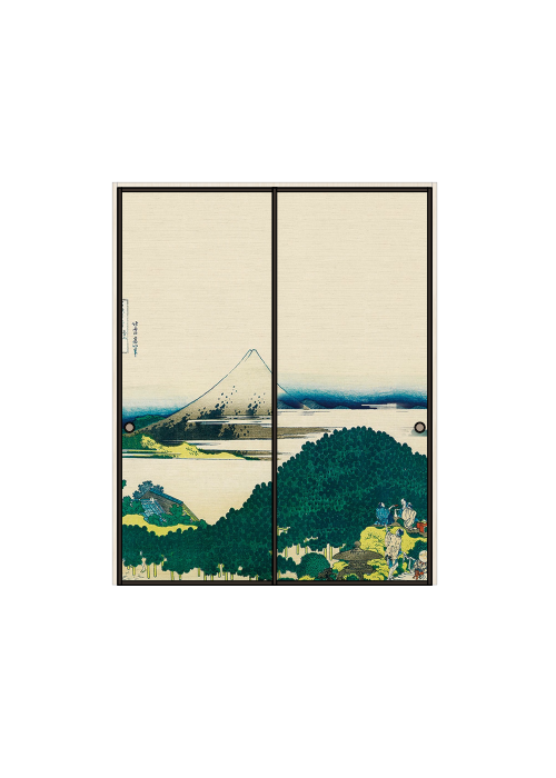 襖 引違い2枚 北斎 No.605 青山円座松（扉のみ）ハリマ産業株式会社