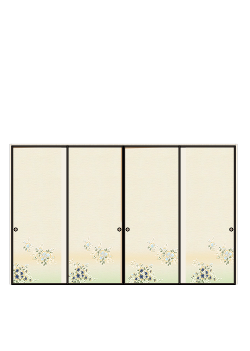 襖 引違い4枚 しんせん No.011（扉のみ）ハリマ産業株式会社