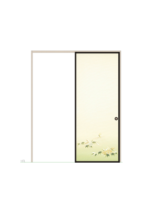 襖 片引き しんせん No.012（扉のみ）ハリマ産業株式会社