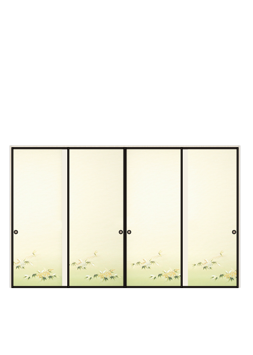 襖 引違い4枚 しんせん No.012（扉のみ）ハリマ産業株式会社