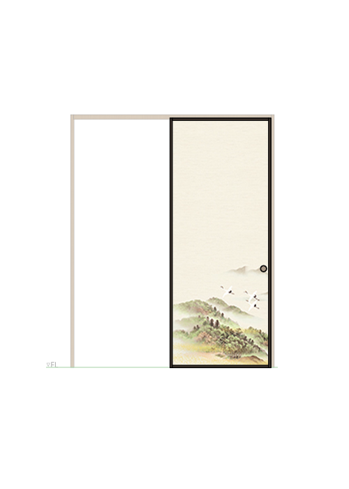 襖 片引き しんせん No.013（扉のみ）ハリマ産業株式会社