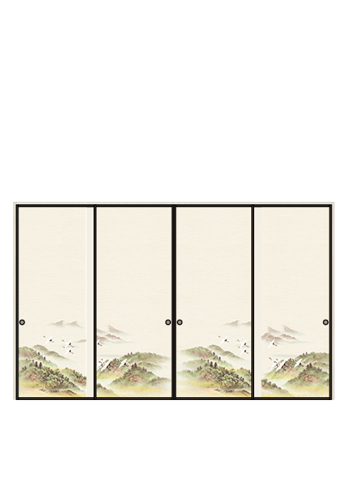 襖 引違い4枚 しんせん No.013（扉のみ）ハリマ産業株式会社