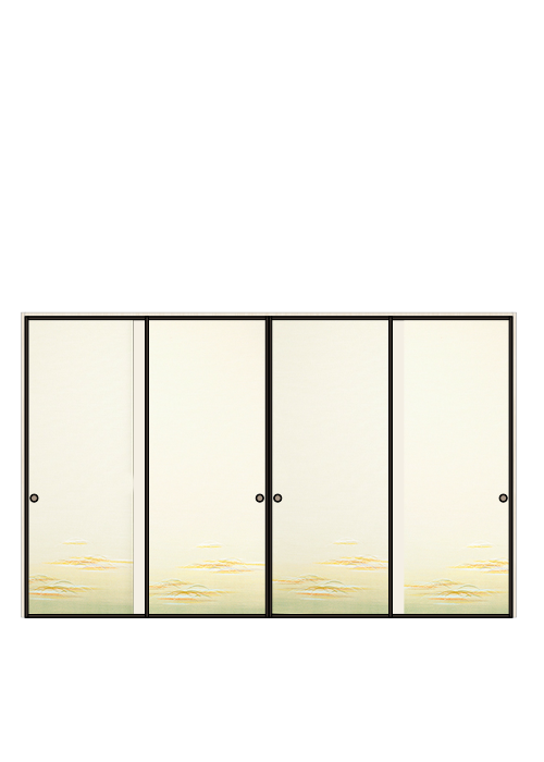 襖 引違い4枚 しんせん No.014（扉のみ）ハリマ産業株式会社