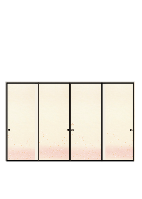 襖 引違い4枚 しんせん No.015（扉のみ）ハリマ産業株式会社