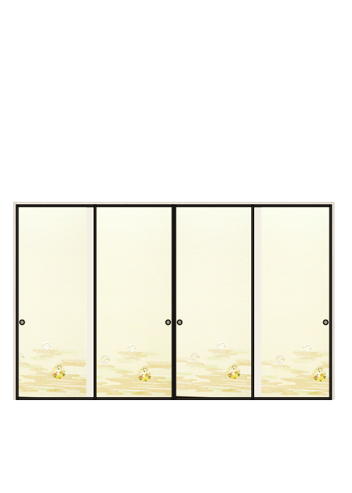 襖 引違い4枚 しんせん No.016（扉のみ）ハリマ産業株式会社