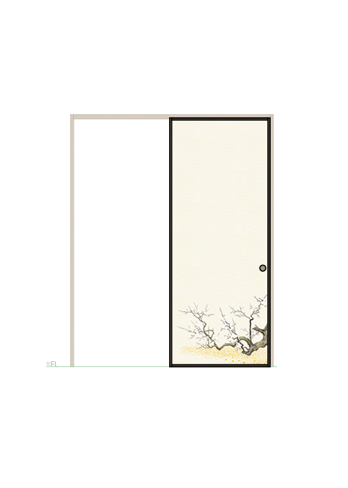 襖 片引き しんせん No.023（扉のみ）ハリマ産業株式会社